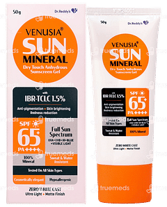 Venusia Sun Mineral Spf 65+ Pa++++ Sunscreen Gel 50gm Venusia Sun Mineral Spf 65+ Pa++++ Sunscreen Gel 50gm