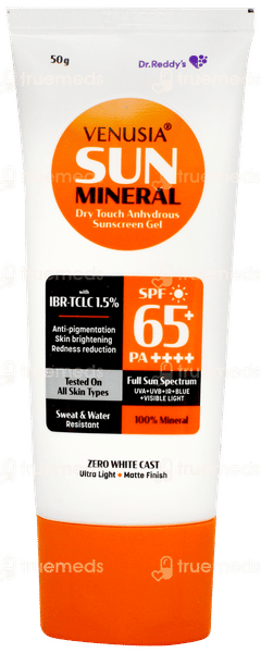 Venusia Sun Mineral Spf 65+ Pa++++ Sunscreen Gel 50gm