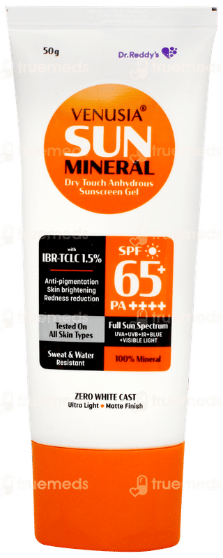 Venusia Sun Mineral Spf 65+ Pa++++ Sunscreen Gel 50gm