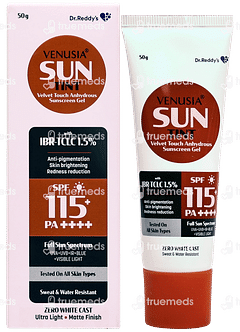 Venusia Sun Tint Spf 115+ Pa++++ Sunscreen Gel 50gm Venusia Sun Tint Spf 115+ Pa++++ Sunscreen Gel 50gm
