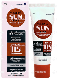 Venusia Sun Tint Spf 115+ Pa++++ Sunscreen Gel 50gm