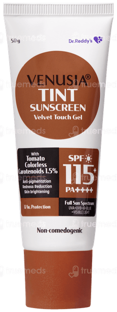 Venusia Sun Tint Spf 115+ Pa++++ Sunscreen Gel 50Gm Venusia Sun Tint Spf 115+ Pa++++ Sunscreen Gel 50Gm
