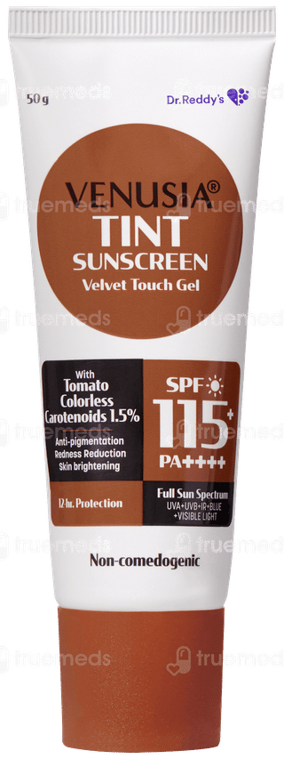 Venusia Sun Tint Spf 115+ Pa++++ Sunscreen Gel 50Gm