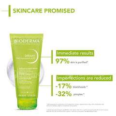 Bioderma Sebium Moussant Actif Intense Purifying Cleansing Foaming Gel 200ml