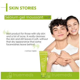 Bioderma Sebium Moussant Actif Intense Purifying Cleansing Foaming Gel 45ml