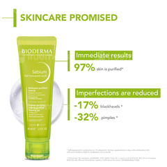 Bioderma Sebium Moussant Actif Intense Purifying Cleansing Foaming Gel 45ml