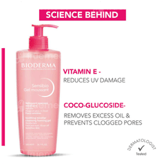 Bioderma Sensibio Moussant Soothing Micellar Cleansing Foaming Gel 500ml