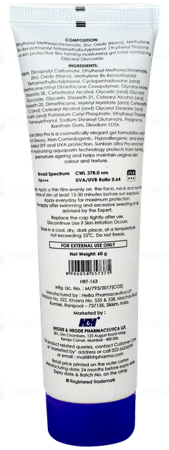 Sunban Ultra Pro Spf 35+ Pa+++ Gel 60gm