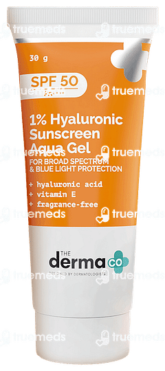 The Derma Co 1 % Hyaluronic Spf 50 Pa+++ Sunscreen Aqua Gel 30gm