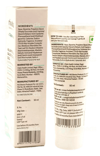 Rivela Dermascience Allantoin And Salicylic Acid Gel 50Ml