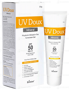 Uv Doux Mineral Spf 50 Pa+++ Sunscreen Gel 50gm Uv Doux Mineral Spf 50 Pa+++ Sunscreen Gel 50gm