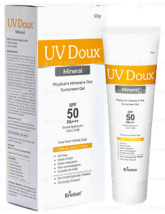 Uv Doux Mineral Spf 50 Pa+++ Sunscreen Gel 50gm