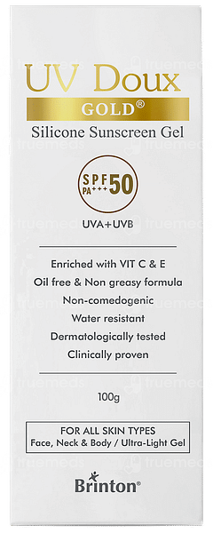 Uv Doux Gold Spf 50 Pa+++ Silicone Sunscreen Gel 100gm Uv Doux Gold Spf 50 Pa+++ Silicone Sunscreen Gel 100gm