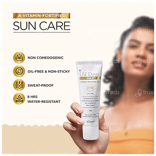 Uv Doux Gold Spf 50 Pa+++ Silicone Sunscreen Gel 100gm