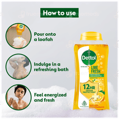 Dettol Lime Fresh Shower Gel 250ml
