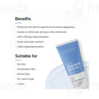 Dermatouch Undamage Ultra Matte Spf 50 Pa+++ Sunscreen Gel 50gm