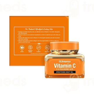 St Botanica Vitamin C E & Hyaluronic Acid Brightening Night Gel 50Gm