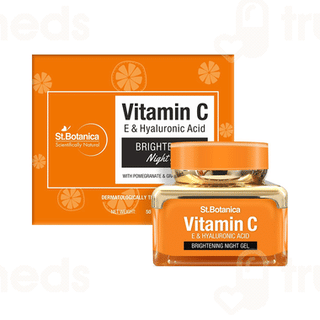 St Botanica Vitamin C E & Hyaluronic Acid Brightening Night Gel 50Gm