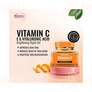 St Botanica Vitamin C E & Hyaluronic Acid Brightening Night Gel 50Gm