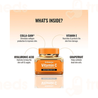 St Botanica Vitamin C E & Hyaluronic Acid Brightening Night Gel 50Gm