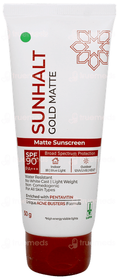 Sunhalt Gold Spf 90+ Pa+++ Matte Sunscreen 50gm