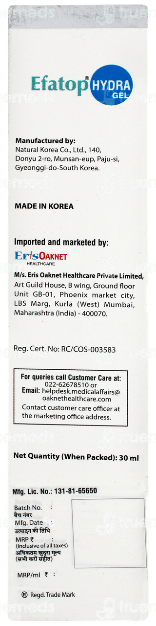 Efatop Hydra Gel 30ml