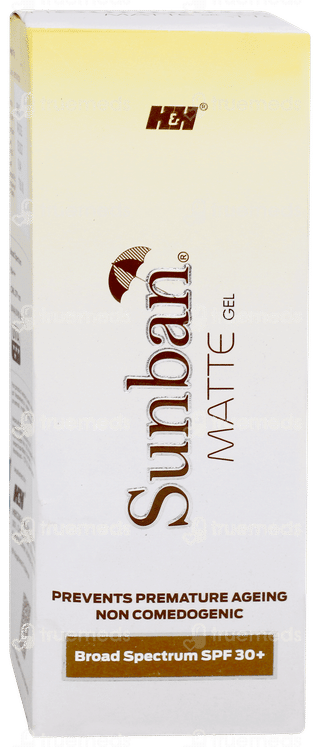 Sunban Matte Spf 30+ Pa+++ Gel 75gm