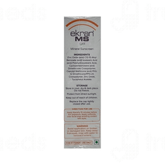 Ekran Ms Spf 50 Pa+++ Mineral Sunscreen Gel 50Gm Ekran Ms Spf 50 Pa+++ Mineral Sunscreen Gel 50Gm