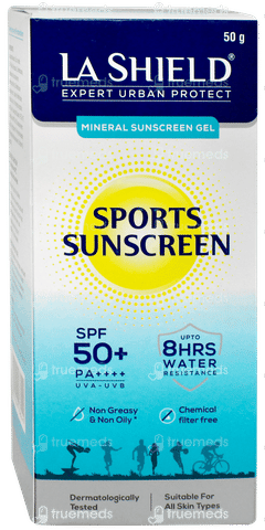 La Shield Expert Urban Protect Sports Spf 50+ Pa+++ Mineral Sunscreen Gel 50gm