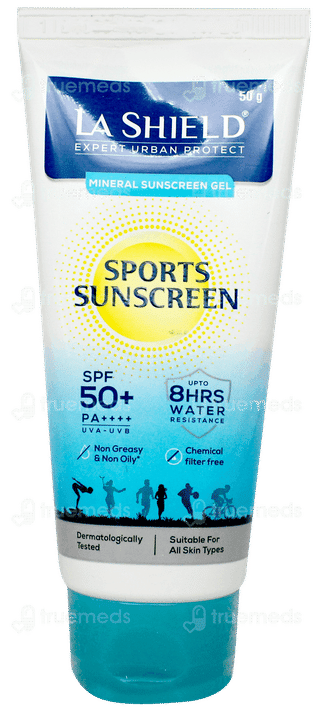 La Shield Expert Urban Protect Sports Spf 50+ Pa+++ Mineral Sunscreen Gel 50gm