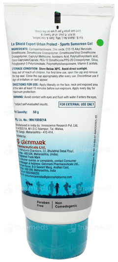 La Shield Expert Urban Protect Sports Spf 50+ Pa+++ Mineral Sunscreen Gel 50gm