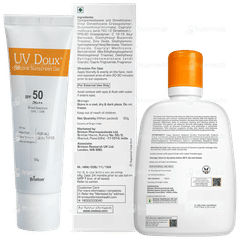 Brinton Uv Doux Spf 50 Pa+++ Silicone Sunscreen Gel 50gm With Brinton Uv Doux Face Cleanser 125ml Free