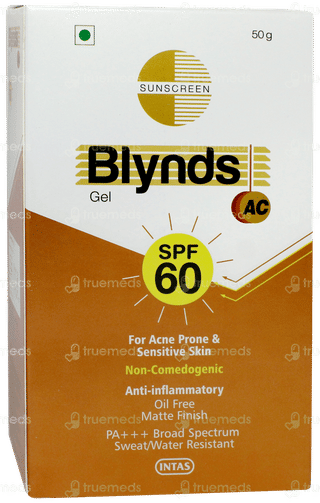 Blynds Ac Spf 60 Pa+++ Sunscreen Gel 50gm