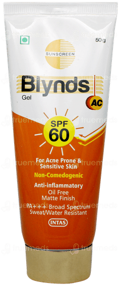 Blynds Ac Spf 60 Pa+++ Sunscreen Gel 50gm