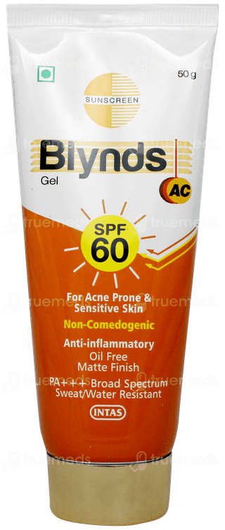 Blynds Ac Spf 60 Pa+++ Sunscreen Gel 50gm