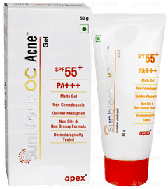 Sunblock Oc Acne Spf 55+ Pa+++ Gel 50gm Sunblock Oc Acne Spf 55+ Pa+++ Gel 50gm