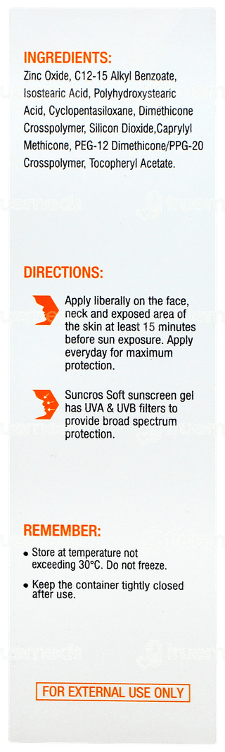 Suncros Soft New Spf 50+ Pa+++ Matte Finish Gel 50gm