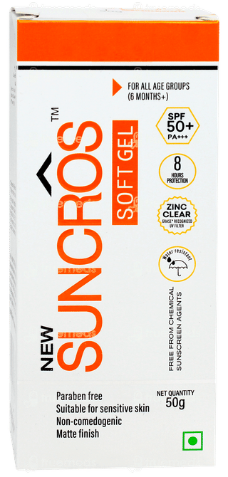 Suncros Soft New Spf 50+ Pa+++ Matte Finish Gel 50gm