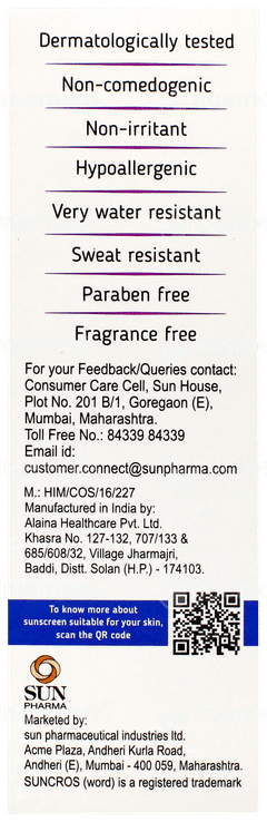 Suncros Neo Spf 75+ Pa+++ Sunscreen Gel 50gm