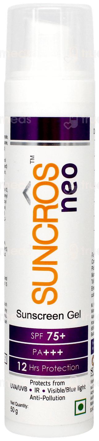 Suncros Neo Spf 75+ Pa+++ Sunscreen Gel 50gm