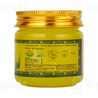 Caret Organic Papaya & Kesar Aloevera Gel 100gm
