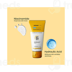 Spring H2o Aqua Ultra Light Spf 50 Pa++++ Sunscreen Gel 50ml