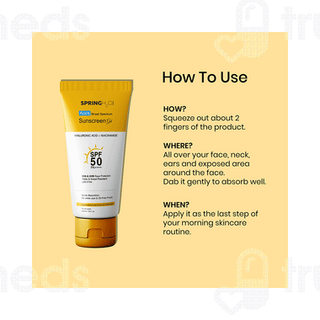 Spring H2o Aqua Ultra Light Spf 50 Pa++++ Sunscreen Gel 50ml