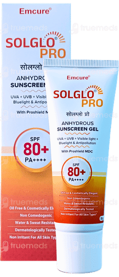 Solglo Pro Spf 80+ Pa++++ Sunscreen Gel 50Gm Solglo Pro Spf 80+ Pa++++ Sunscreen Gel 50Gm