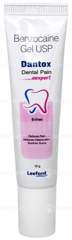 Dantox Dental Pain Expert Gel 15Gm Dantox Dental Pain Expert Gel 15Gm