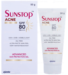 Sunstop Acne Spf 80 Pa++++ Advanced Sun Protection Gel 50gm