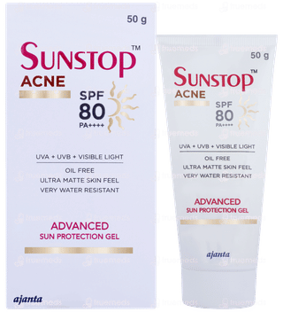 Sunstop Acne Spf 80 Pa++++ Advanced Sun Protection Gel 50gm