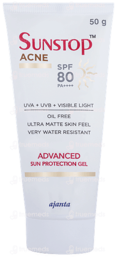 Sunstop Acne Spf 80 Pa++++ Advanced Sun Protection Gel 50gm