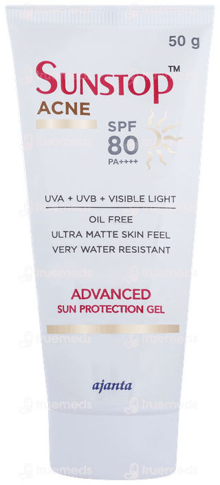 Sunstop Acne Spf 80 Pa++++ Advanced Sun Protection Gel 50gm