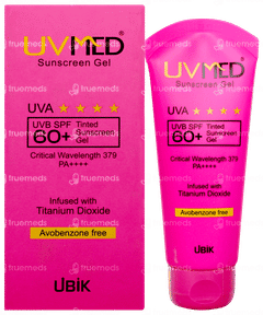 Uvmed Spf 60+ Pa++++ Tinted Sunscreen Gel 50gm